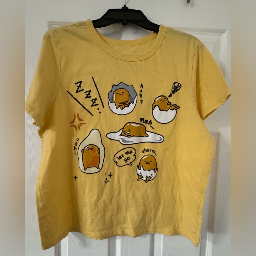 Sanrio Yellow Gudetama Short Sleeve Tee